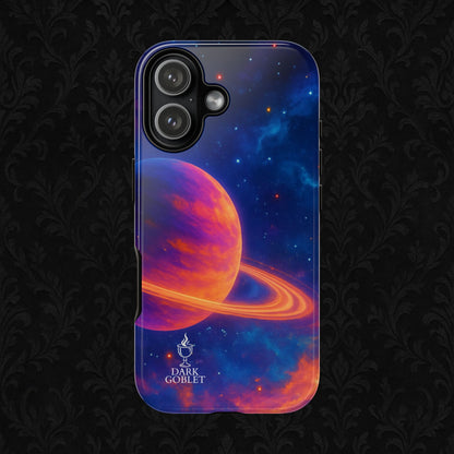Galaxy Planet Nebula Tough Phone Case — Vibrant Saturn Like Design Tough Case