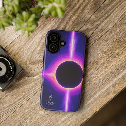 Galaxy Black Hole Tough Phone Case — Neon Space Black Hole Design