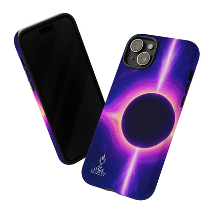 Galaxy Black Hole Tough Phone Case — Neon Space Black Hole Design