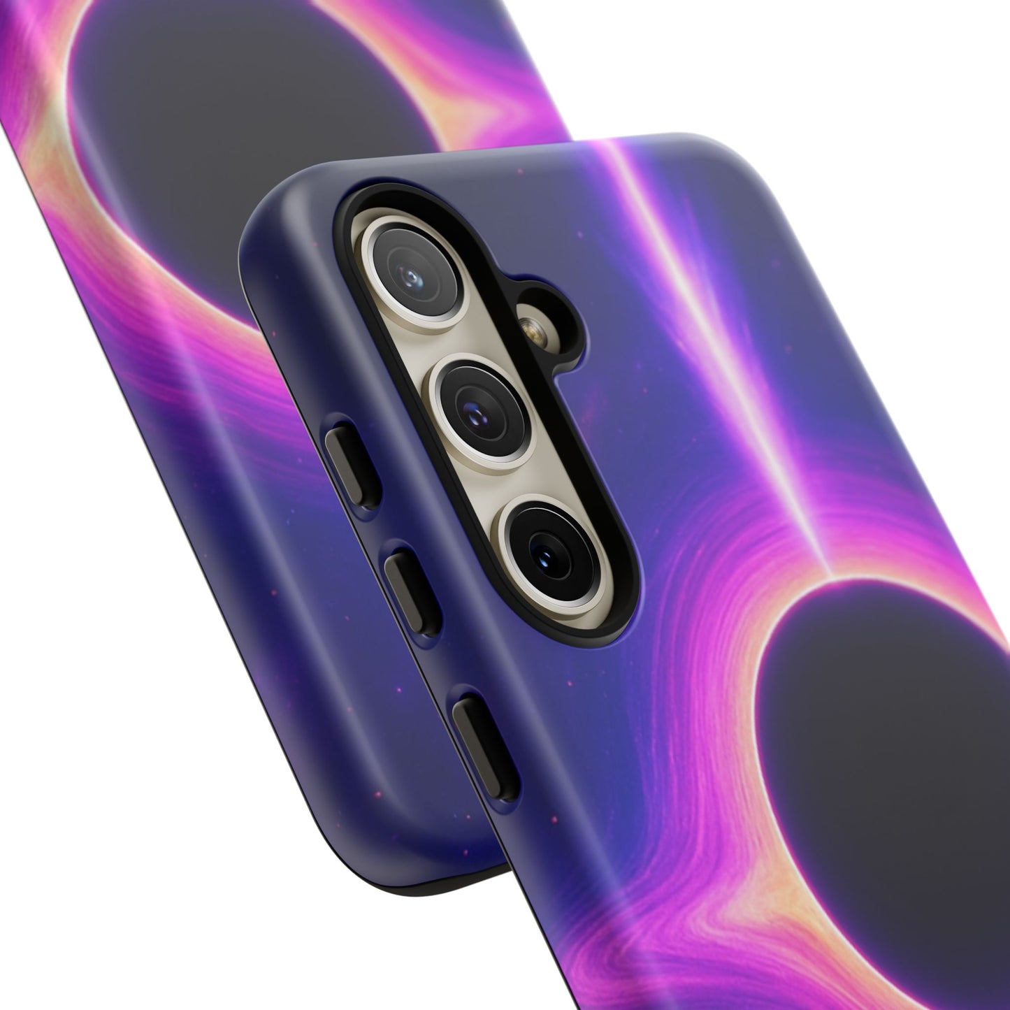 Galaxy Black Hole Tough Phone Case — Neon Space Black Hole Design