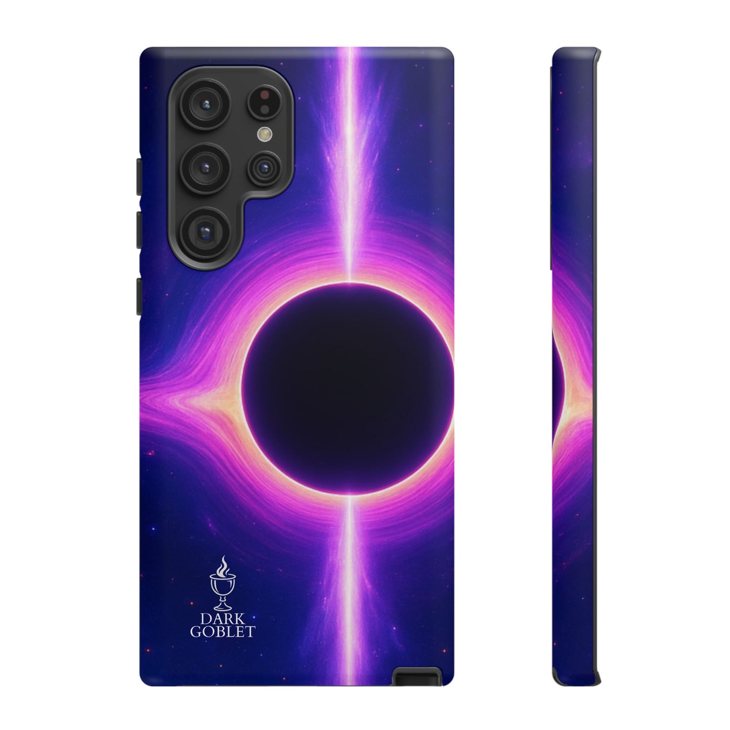 Galaxy Black Hole Tough Phone Case — Neon Space Black Hole Design