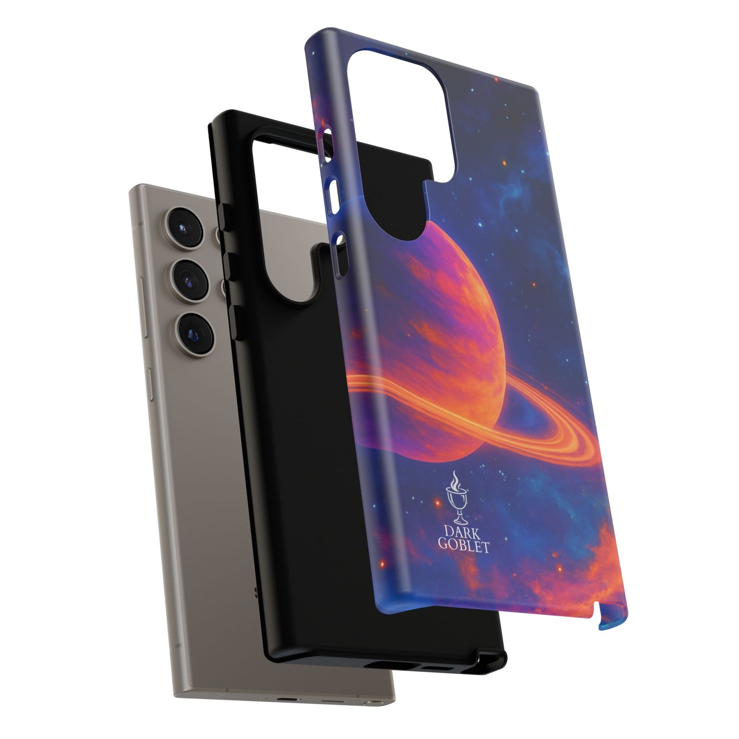 Galaxy Planet Nebula Tough Phone Case — Vibrant Saturn Like Design Tough Case