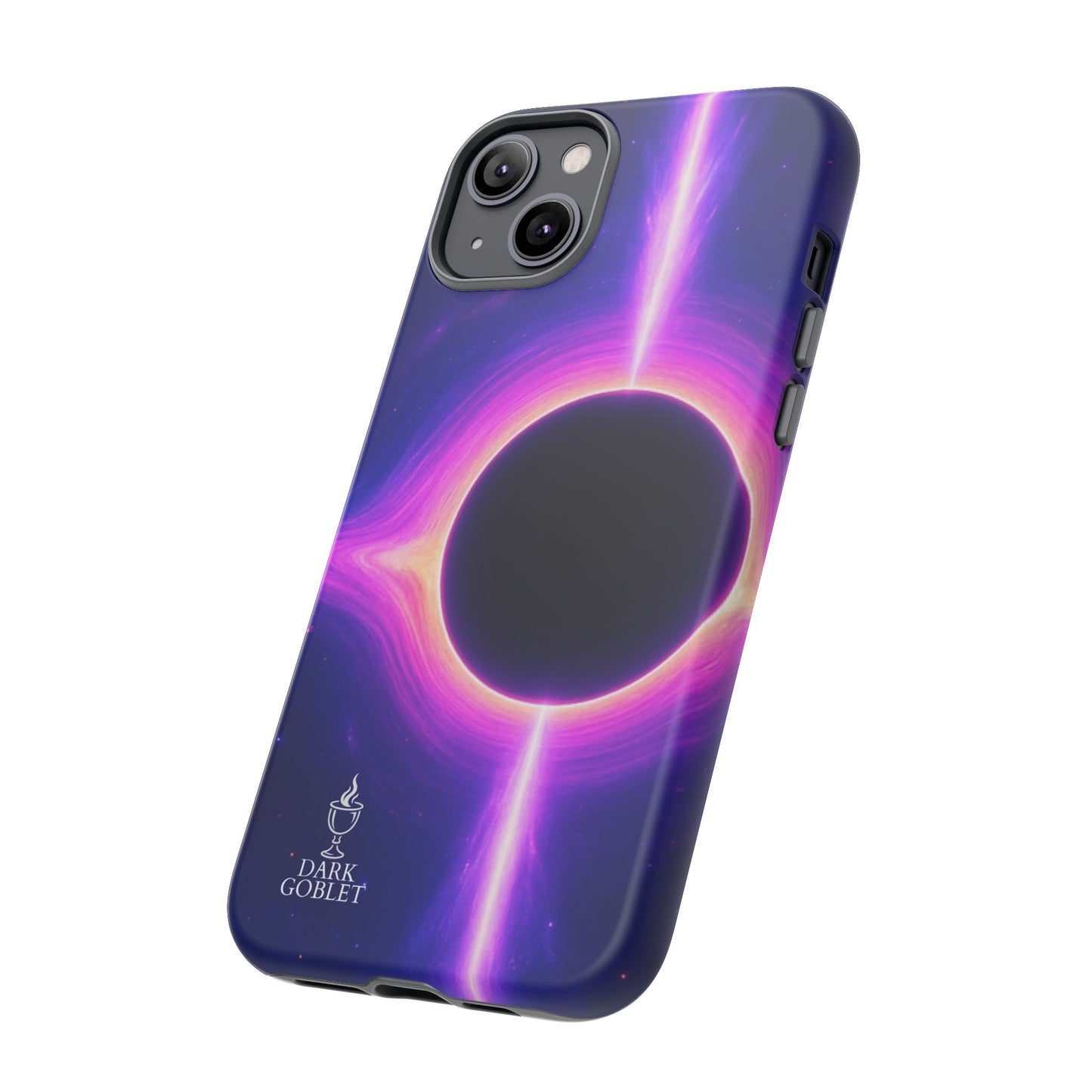 Galaxy Black Hole Tough Phone Case — Neon Space Black Hole Design