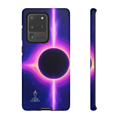 Galaxy Black Hole Tough Phone Case — Neon Space Black Hole Design