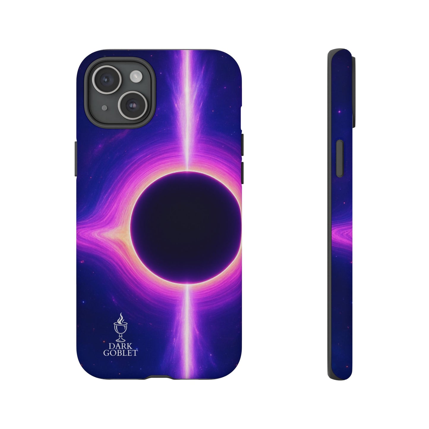 Galaxy Black Hole Tough Phone Case — Neon Space Black Hole Design
