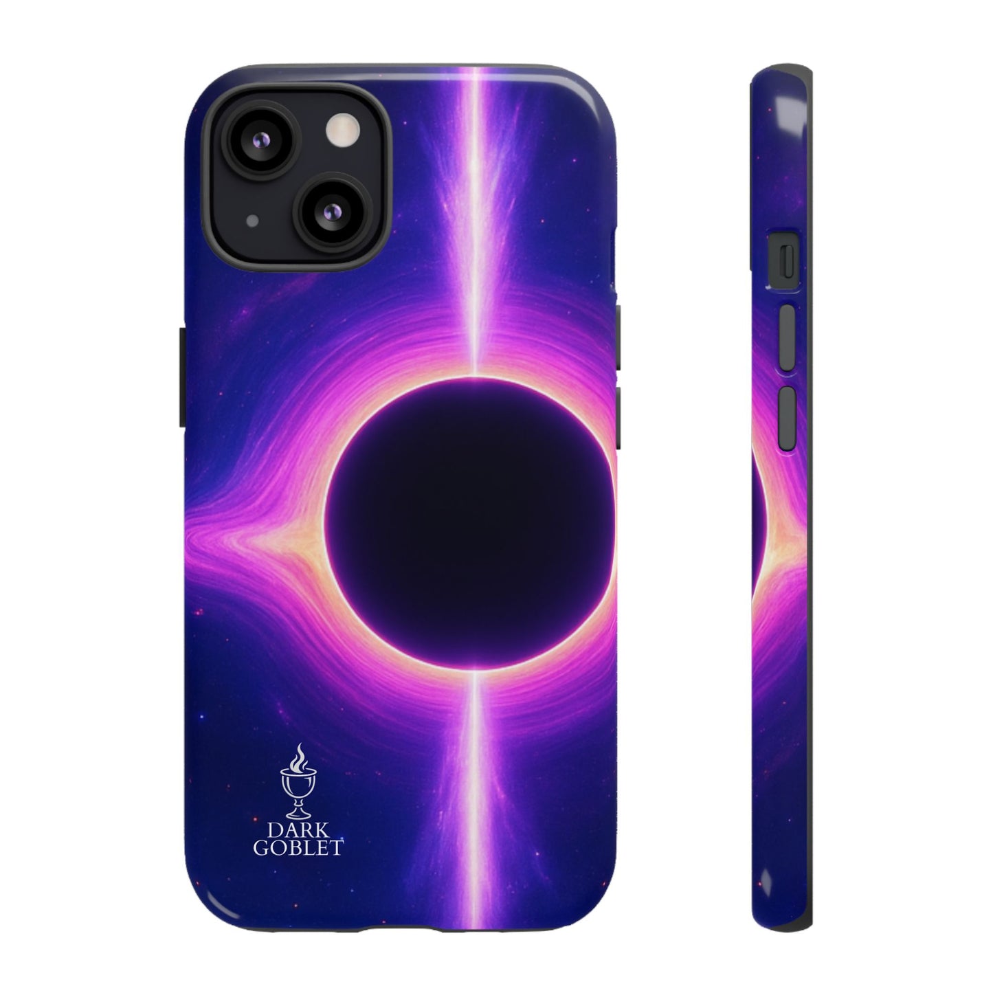 Galaxy Black Hole Tough Phone Case — Neon Space Black Hole Design