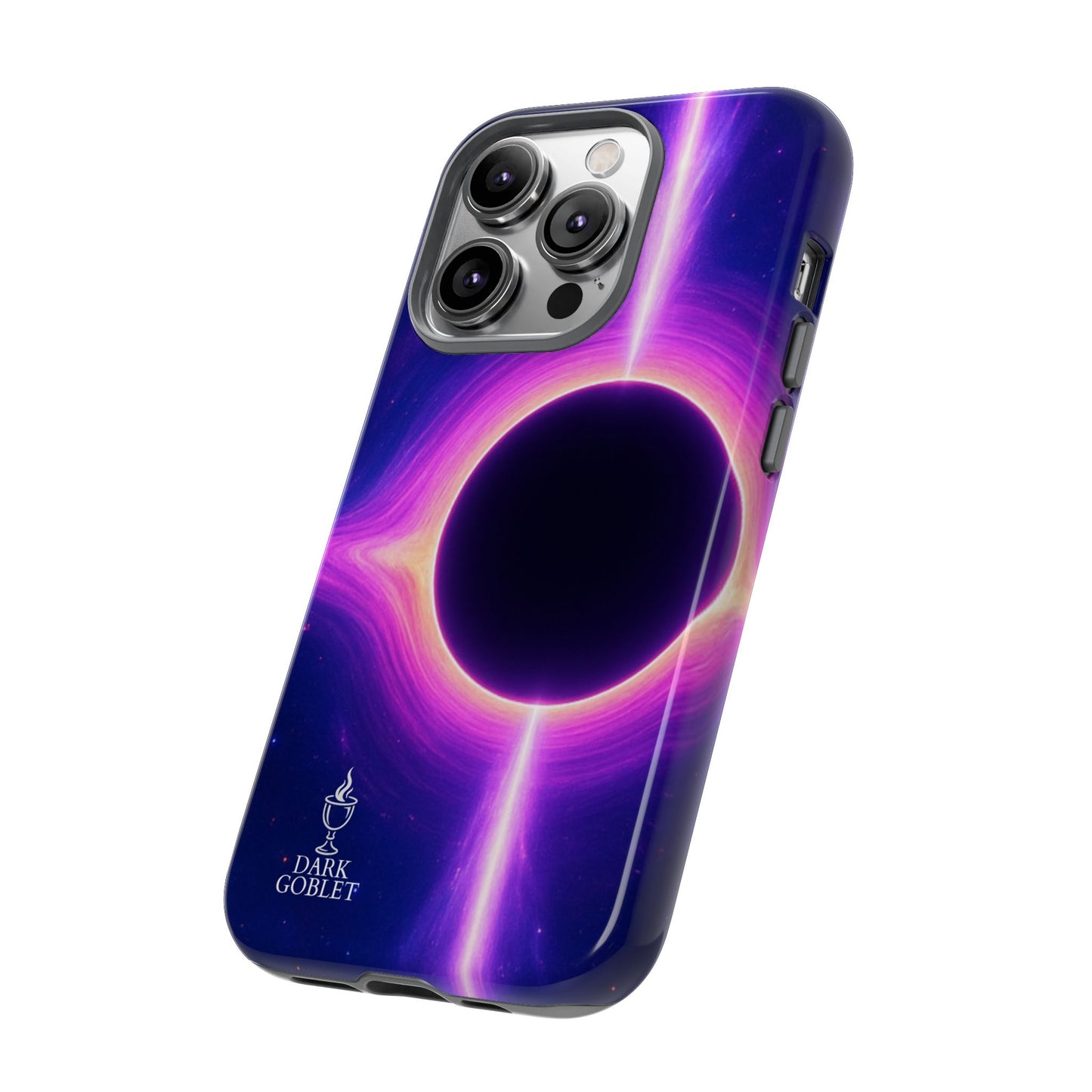 Galaxy Black Hole Tough Phone Case — Neon Space Black Hole Design