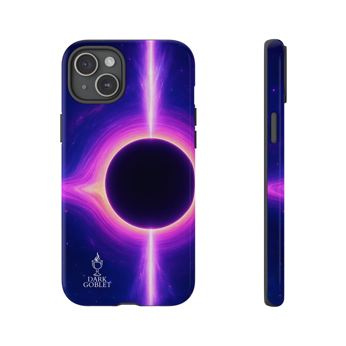 Galaxy Black Hole Tough Phone Case — Neon Space Black Hole Design