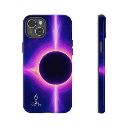 Galaxy Black Hole Tough Phone Case — Neon Space Black Hole Design