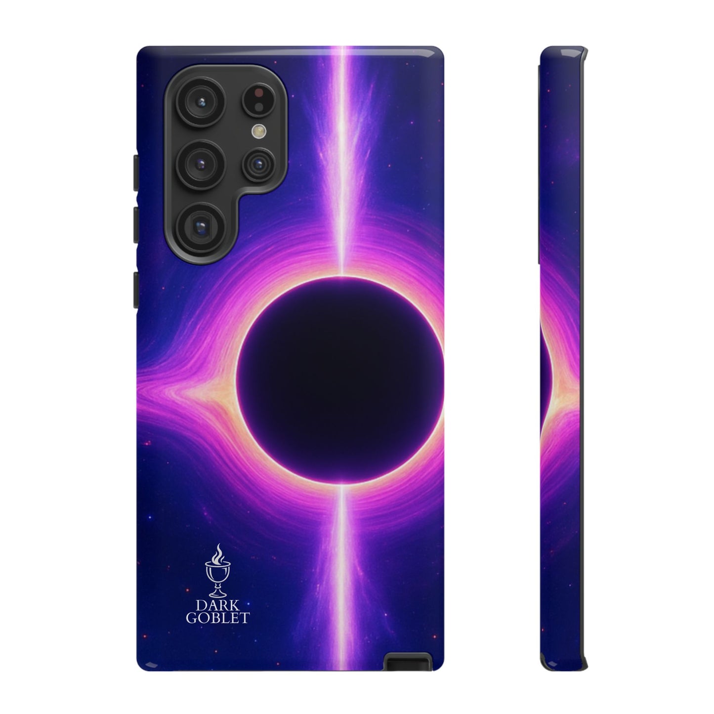 Galaxy Black Hole Tough Phone Case — Neon Space Black Hole Design