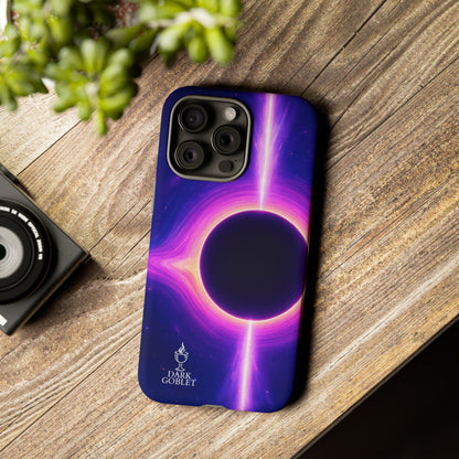 Galaxy Black Hole Tough Phone Case — Neon Space Black Hole Design