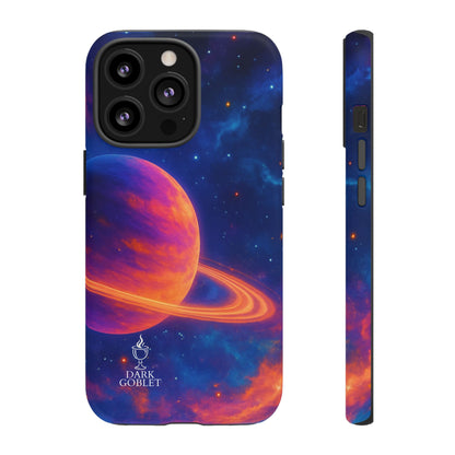 Galaxy Planet Nebula Tough Phone Case — Vibrant Saturn Like Design Tough Case
