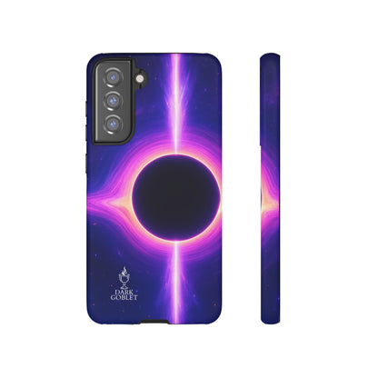 Galaxy Black Hole Tough Phone Case — Neon Space Black Hole Design