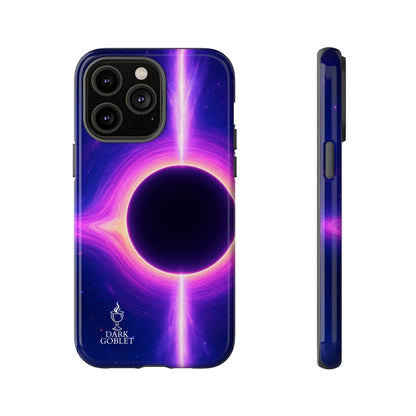 Galaxy Black Hole Tough Phone Case — Neon Space Black Hole Design