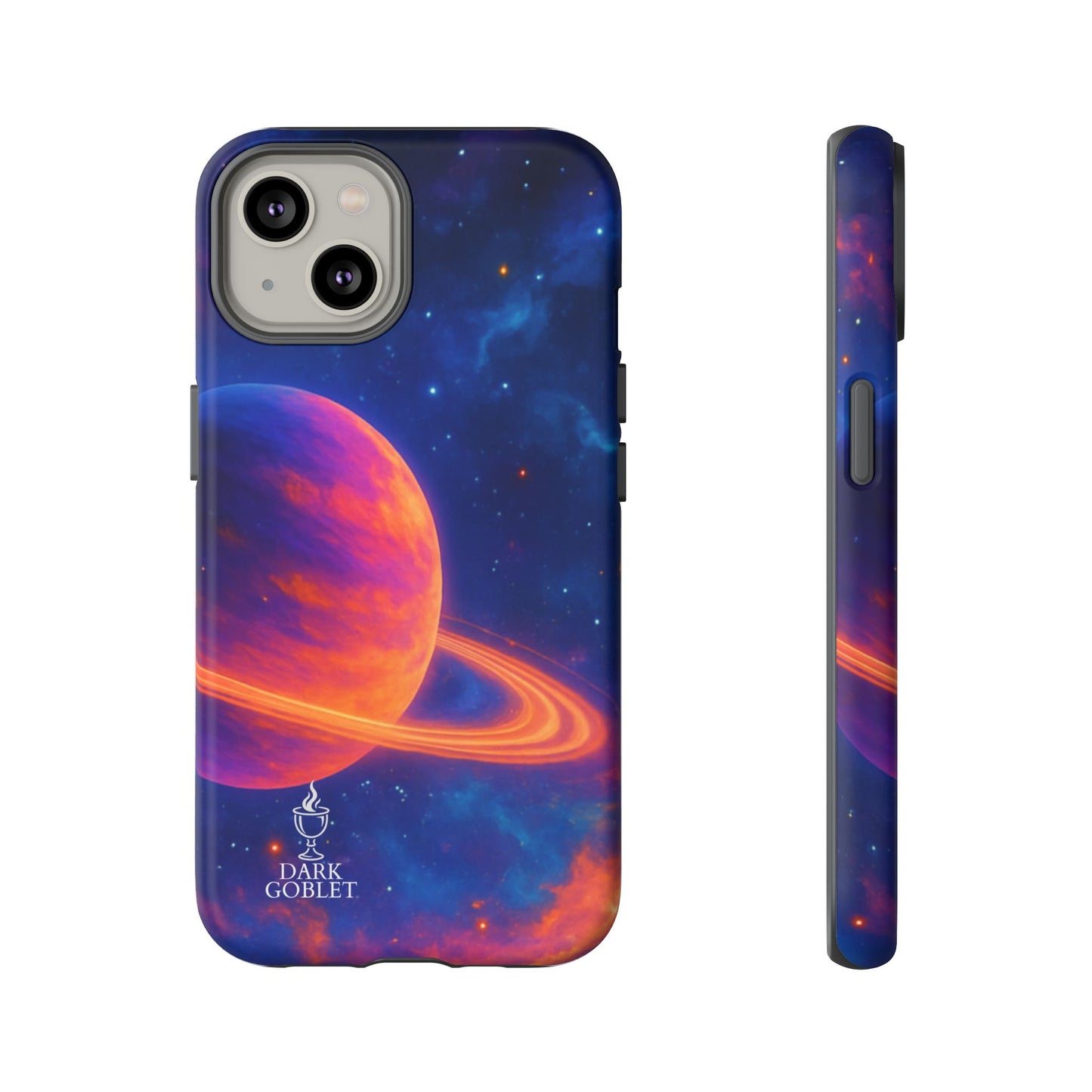 Galaxy Planet Nebula Tough Phone Case — Vibrant Saturn Like Design Tough Case