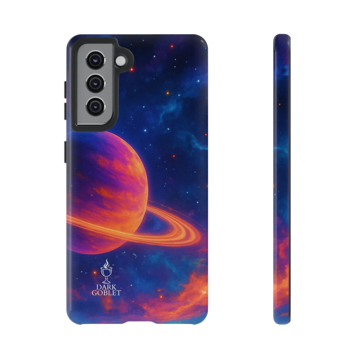 Galaxy Planet Nebula Tough Phone Case — Vibrant Saturn Like Design Tough Case