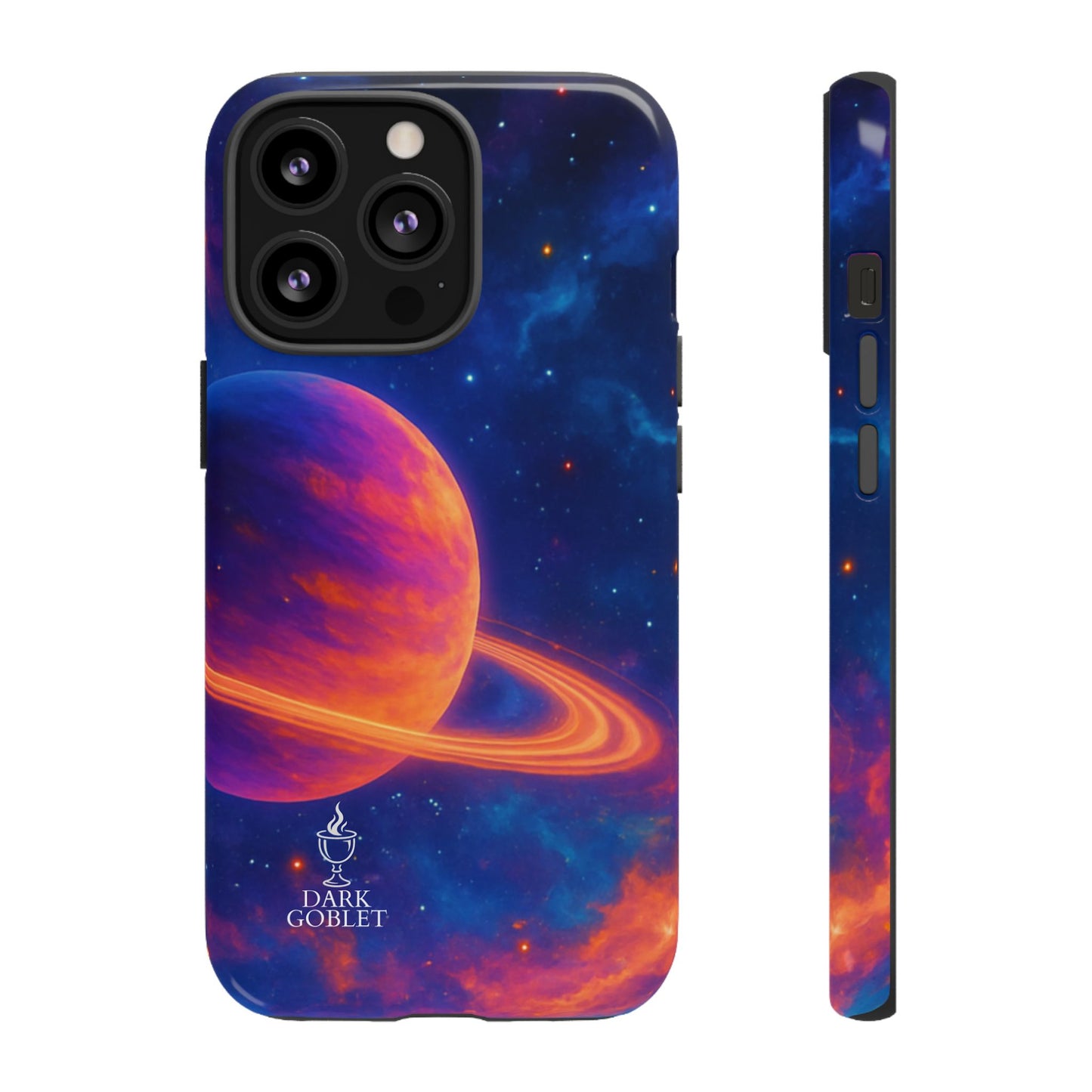 Galaxy Planet Nebula Tough Phone Case — Vibrant Saturn Like Design Tough Case