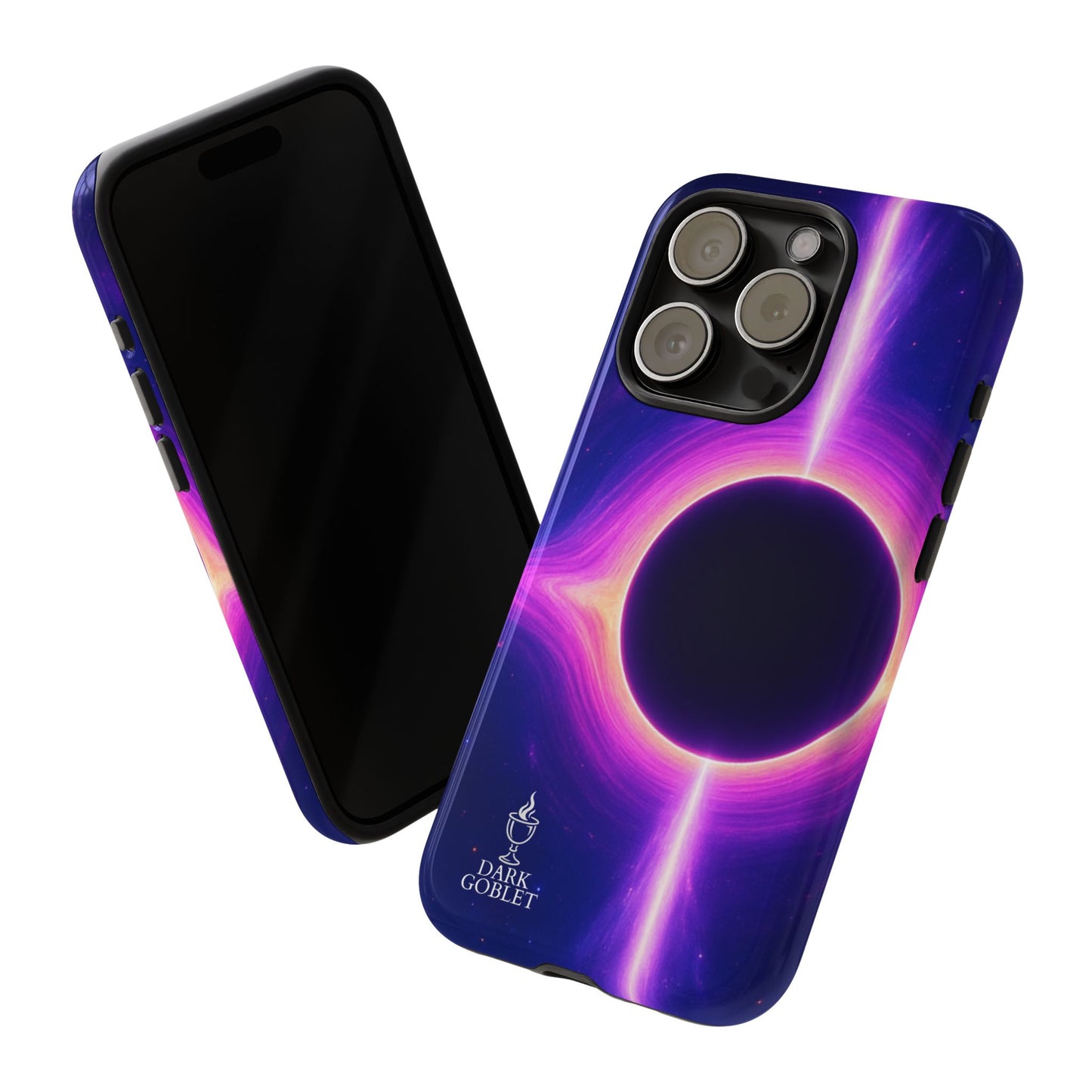 Galaxy Black Hole Tough Phone Case — Neon Space Black Hole Design