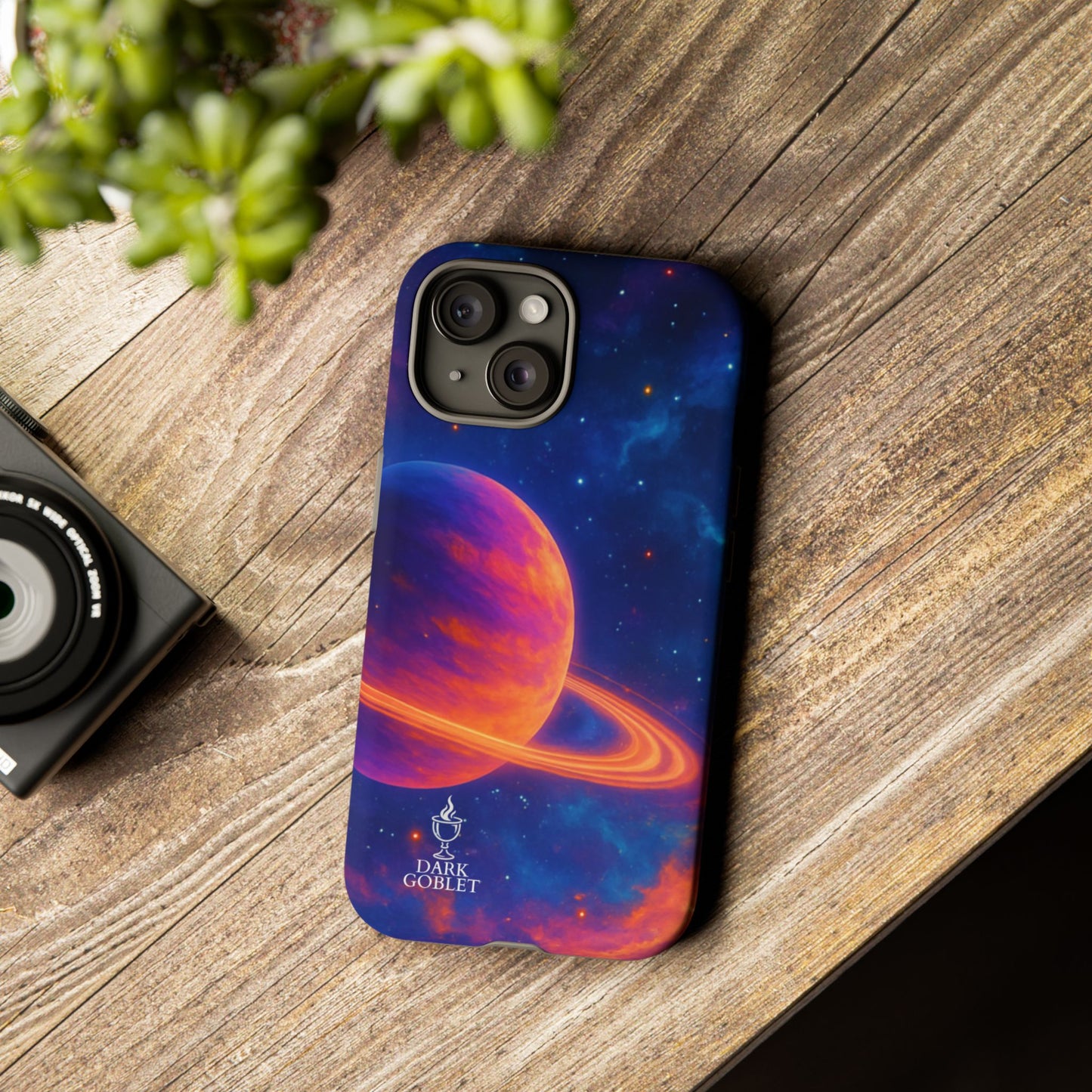 Galaxy Planet Nebula Tough Phone Case — Vibrant Saturn Like Design Tough Case
