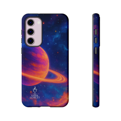 Galaxy Planet Nebula Tough Phone Case — Vibrant Saturn Like Design Tough Case