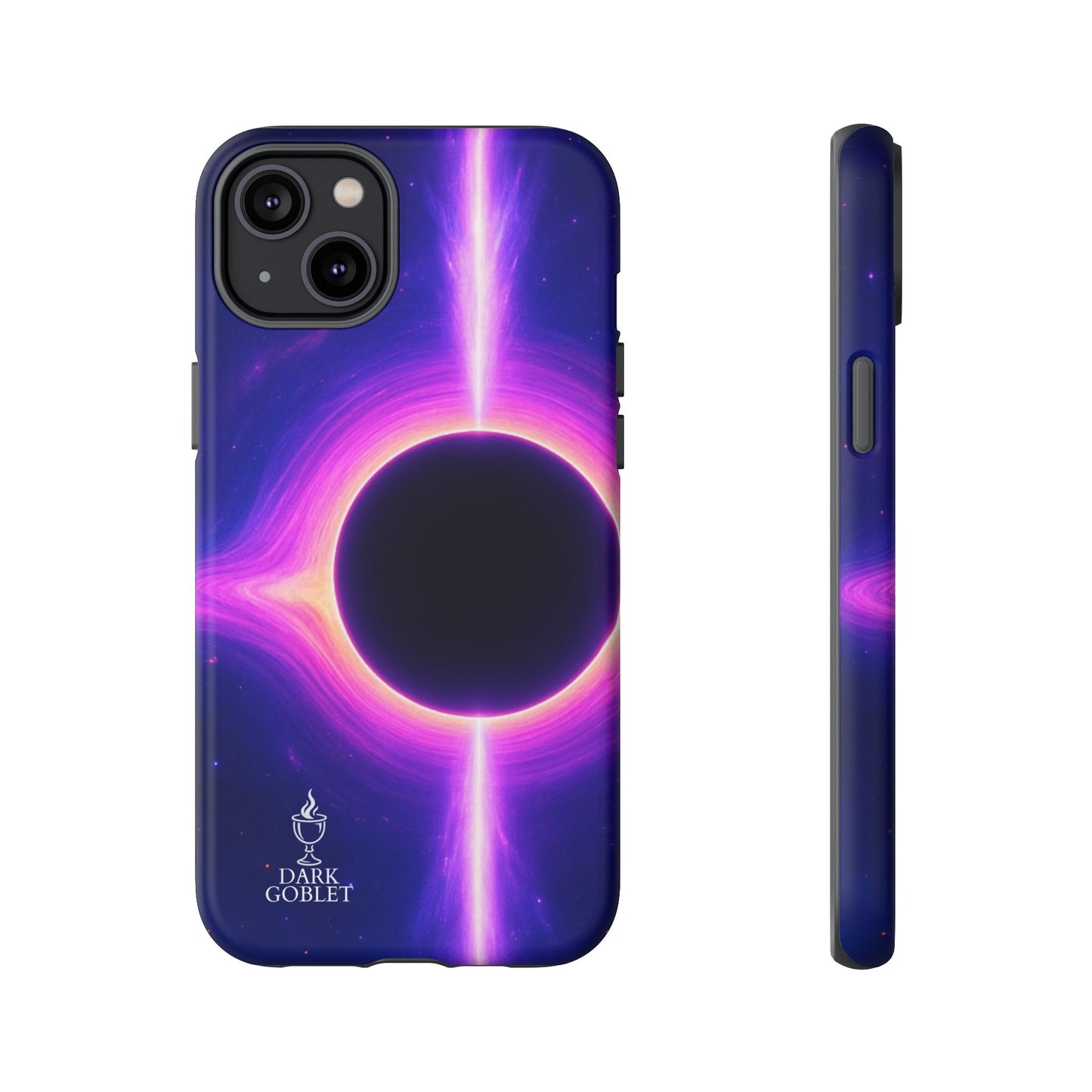 Galaxy Black Hole Tough Phone Case — Neon Space Black Hole Design