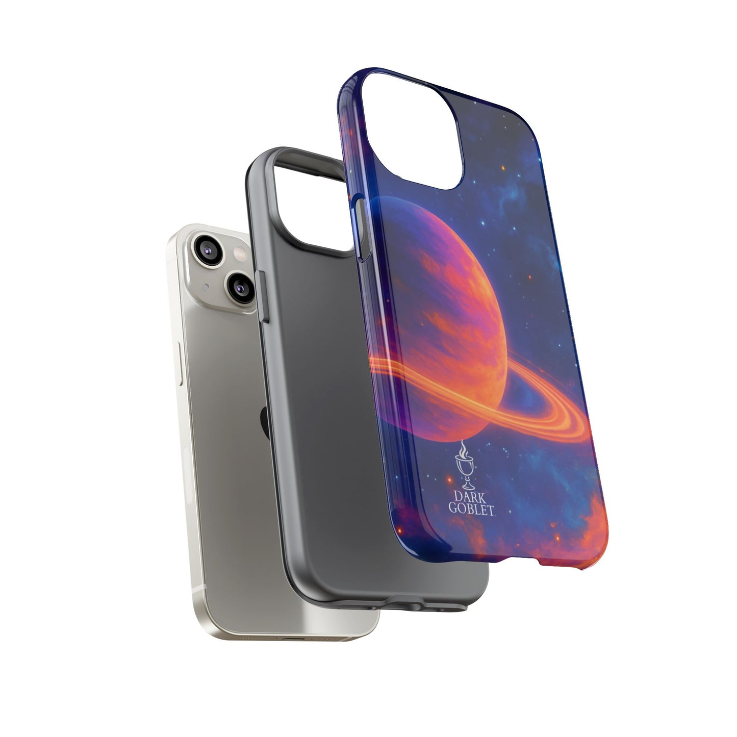 Galaxy Planet Nebula Tough Phone Case — Vibrant Saturn Like Design Tough Case