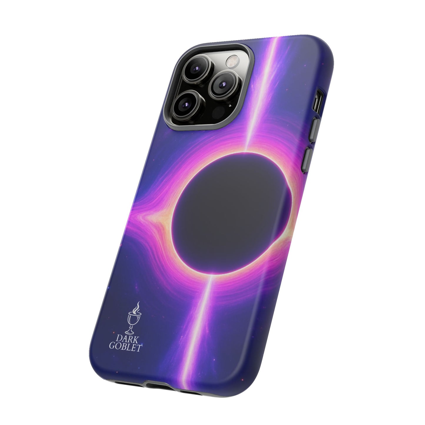 Galaxy Black Hole Tough Phone Case — Neon Space Black Hole Design