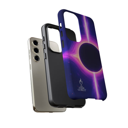 Galaxy Black Hole Tough Phone Case — Neon Space Black Hole Design
