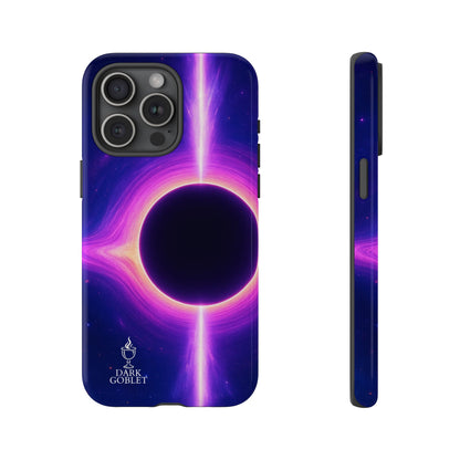 Galaxy Black Hole Tough Phone Case — Neon Space Black Hole Design