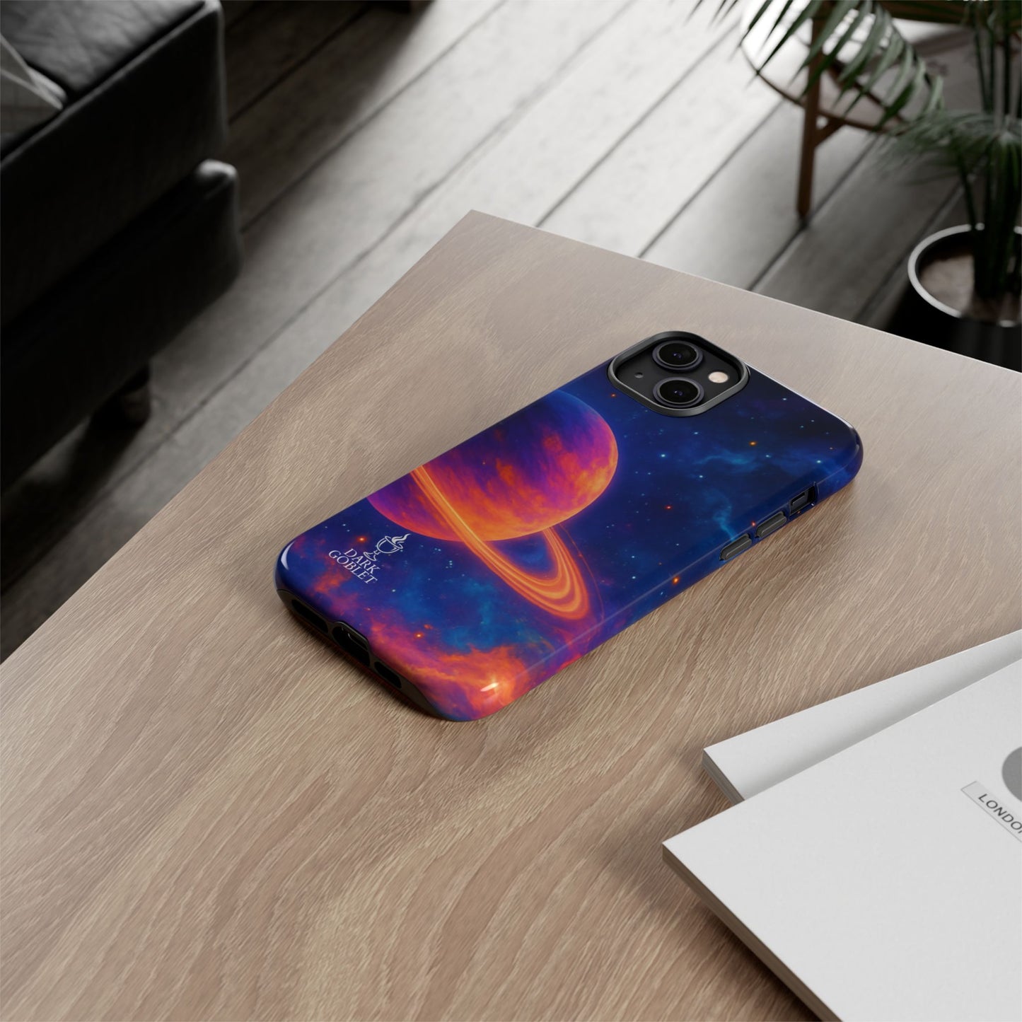 Galaxy Planet Nebula Tough Phone Case — Vibrant Saturn Like Design Tough Case