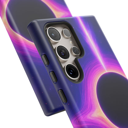 Galaxy Black Hole Tough Phone Case — Neon Space Black Hole Design