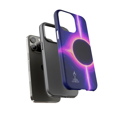 Galaxy Black Hole Tough Phone Case — Neon Space Black Hole Design