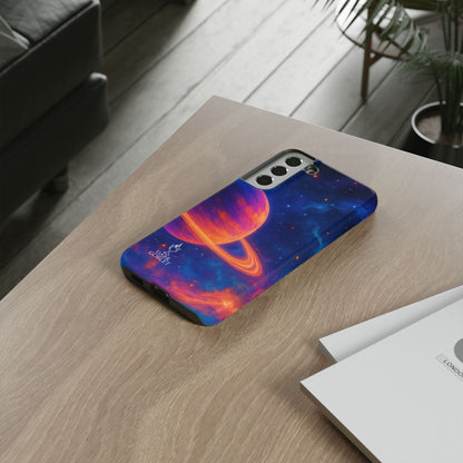 Galaxy Planet Nebula Tough Phone Case — Vibrant Saturn Like Design Tough Case