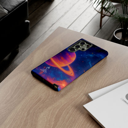 Galaxy Planet Nebula Tough Phone Case — Vibrant Saturn Like Design Tough Case