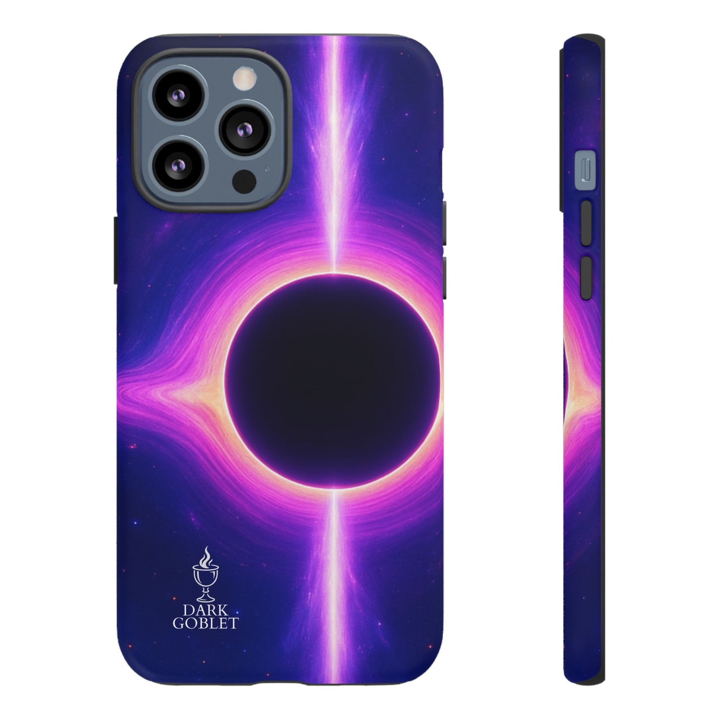 Galaxy Black Hole Tough Phone Case — Neon Space Black Hole Design