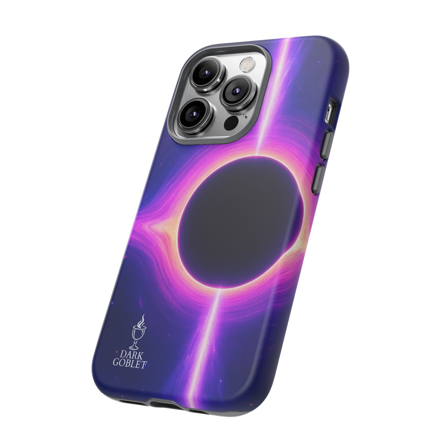 Galaxy Black Hole Tough Phone Case — Neon Space Black Hole Design