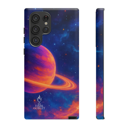 Galaxy Planet Nebula Tough Phone Case — Vibrant Saturn Like Design Tough Case