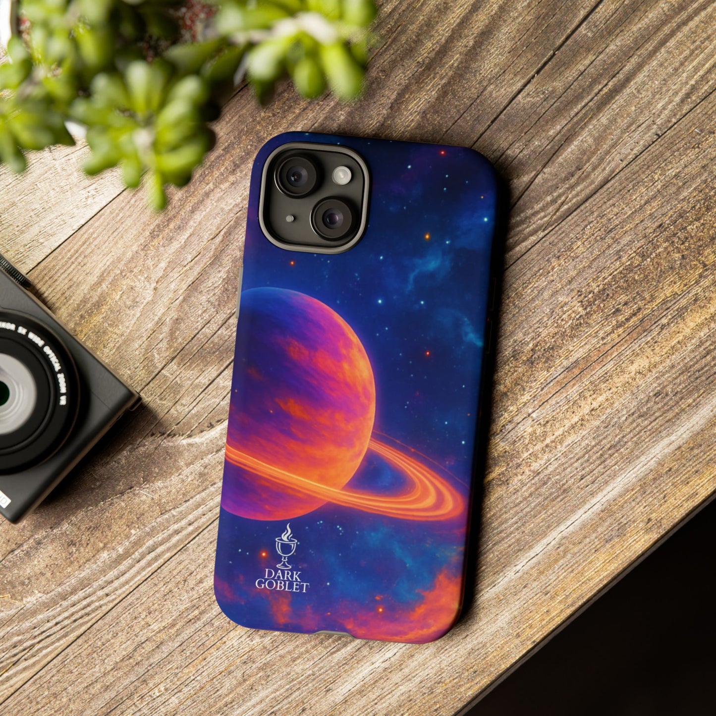 Galaxy Planet Nebula Tough Phone Case — Vibrant Saturn Like Design Tough Case