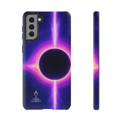 Galaxy Black Hole Tough Phone Case — Neon Space Black Hole Design