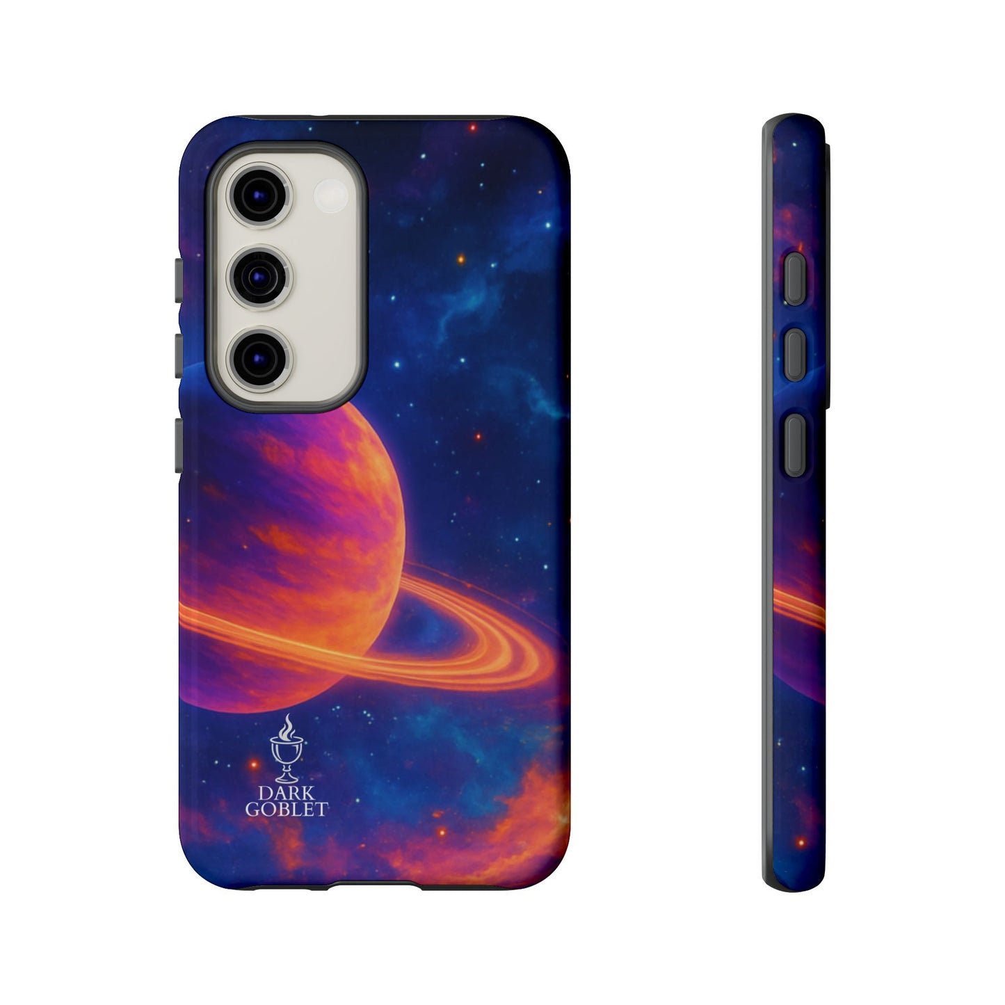 Galaxy Planet Nebula Tough Phone Case — Vibrant Saturn Like Design Tough Case