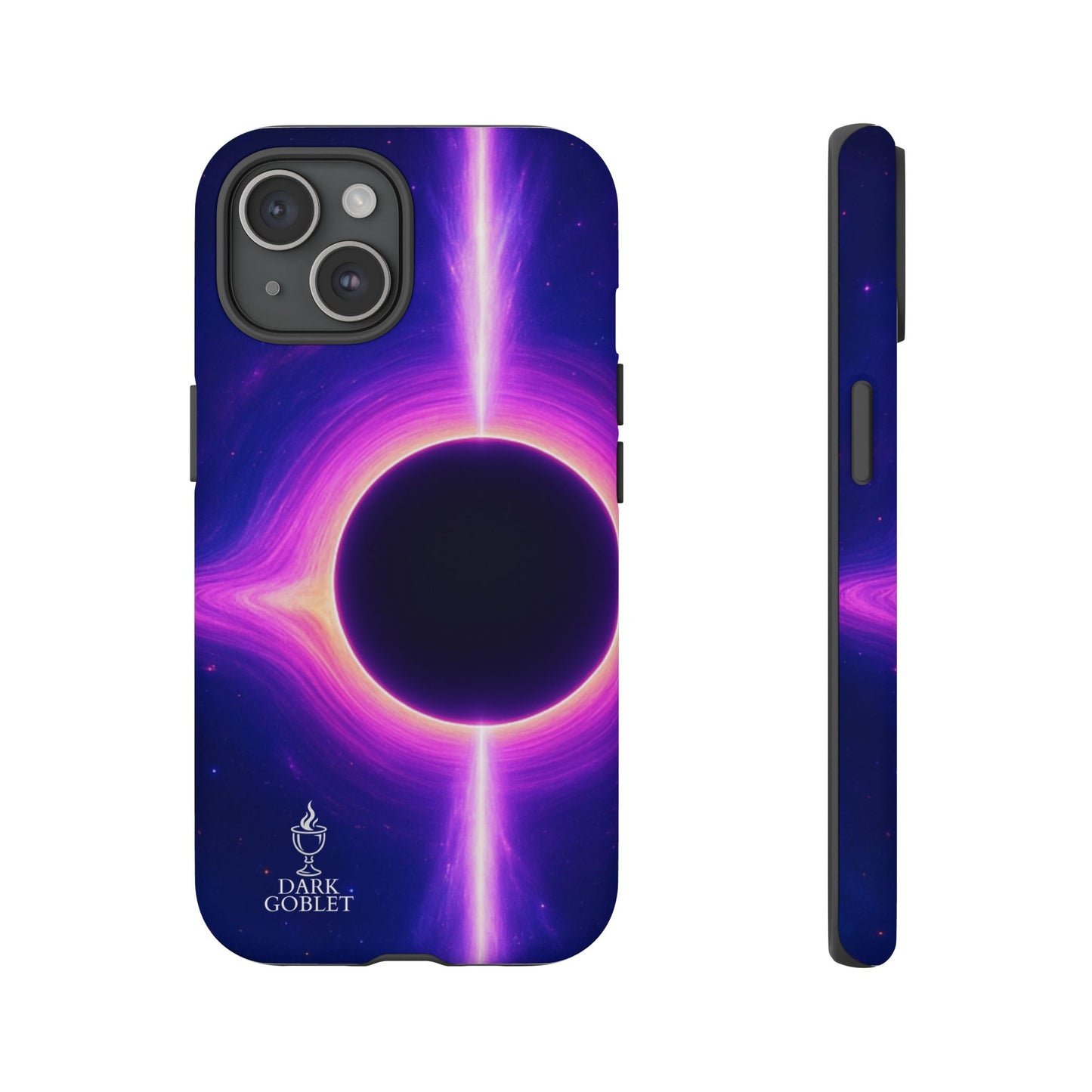 Galaxy Black Hole Tough Phone Case — Neon Space Black Hole Design