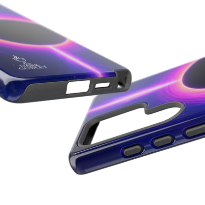 Galaxy Black Hole Tough Phone Case — Neon Space Black Hole Design