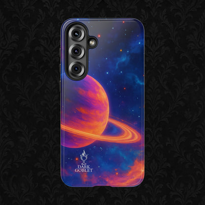 Galaxy Planet Nebula Tough Phone Case — Vibrant Saturn Like Design Tough Case