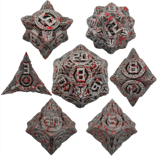 Metal Polyhedral Dice Set
