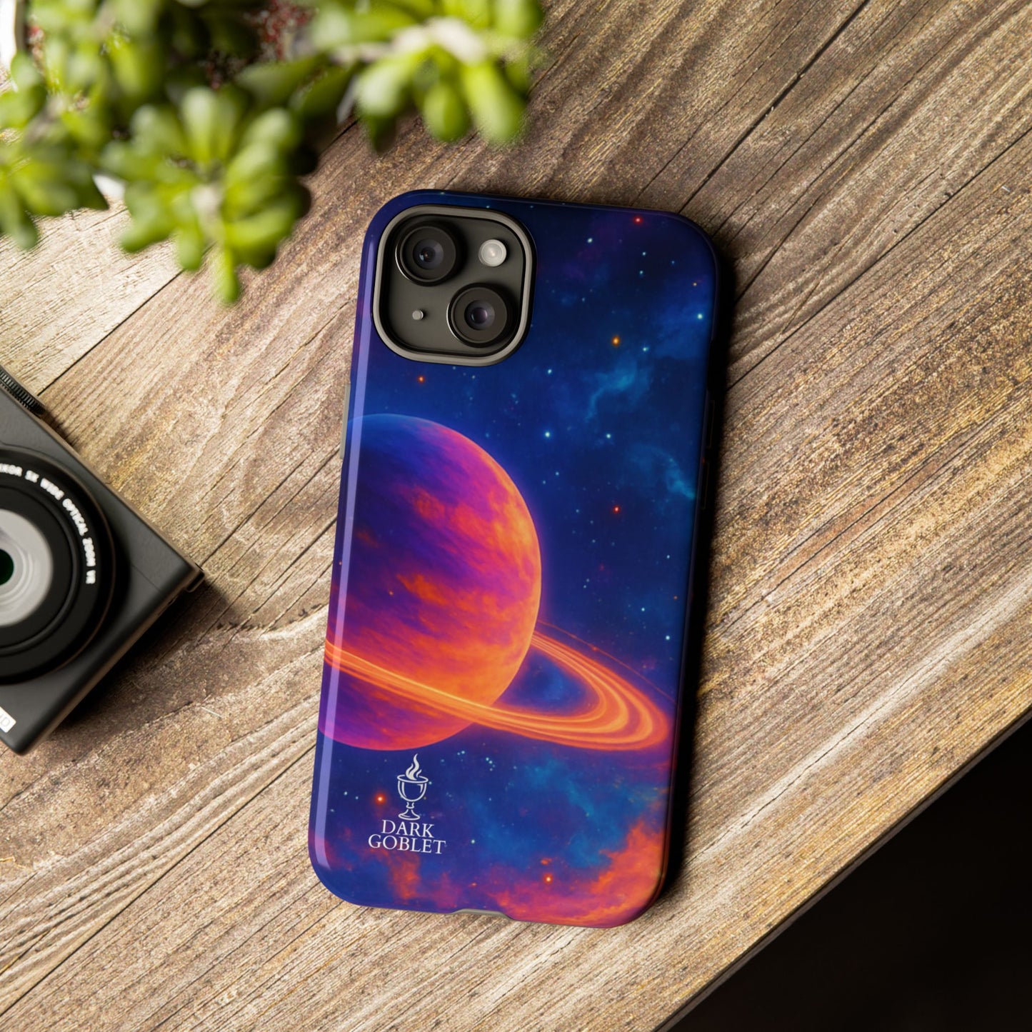 Galaxy Planet Nebula Tough Phone Case — Vibrant Saturn Like Design Tough Case