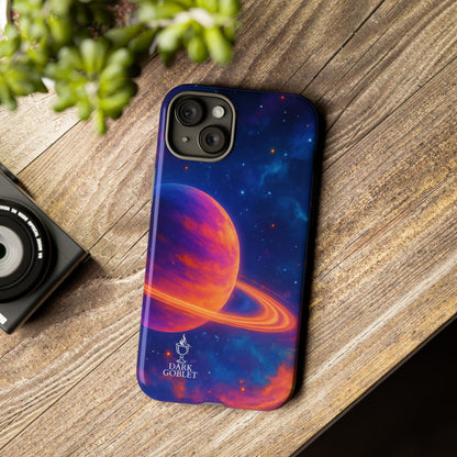 Galaxy Planet Nebula Tough Phone Case — Vibrant Saturn Like Design Tough Case