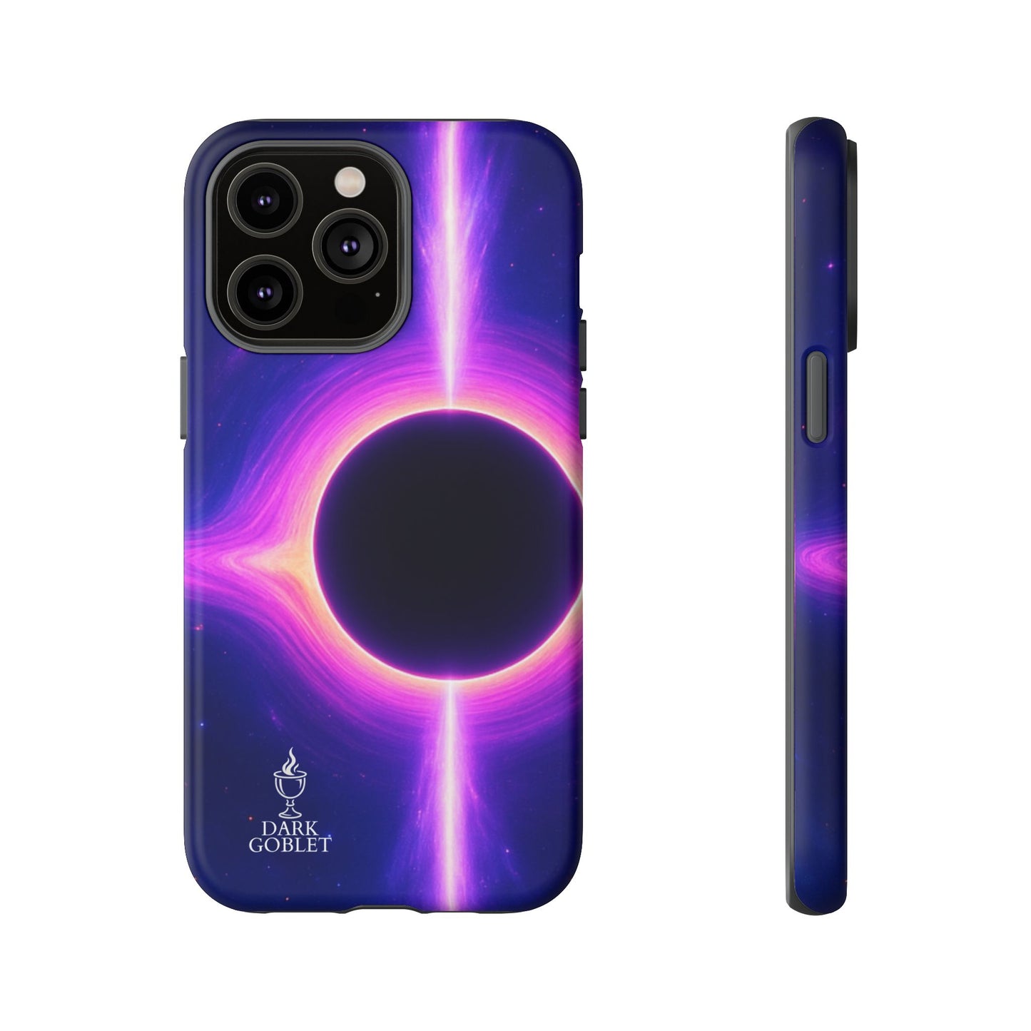 Galaxy Black Hole Tough Phone Case — Neon Space Black Hole Design