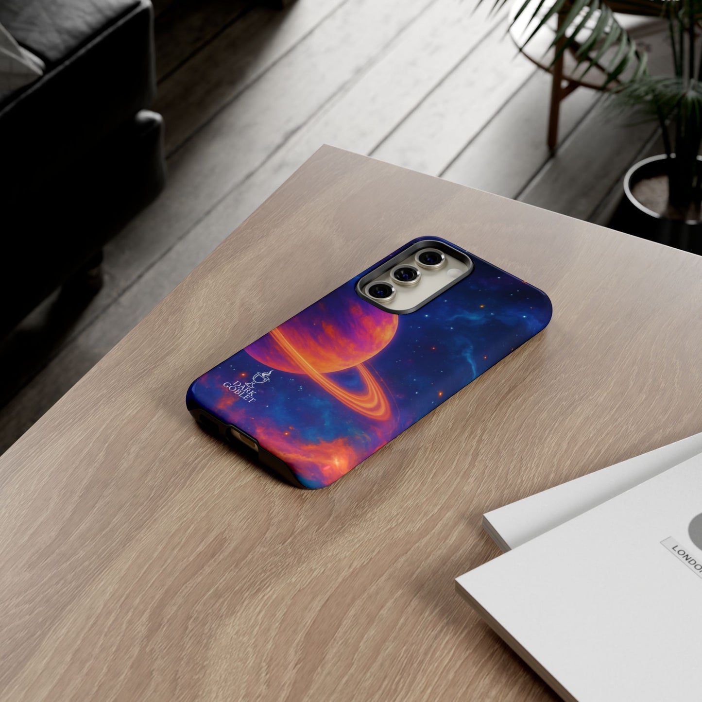 Galaxy Planet Nebula Tough Phone Case — Vibrant Saturn Like Design Tough Case