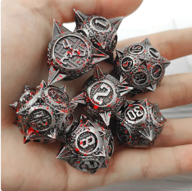 Metal Polyhedral Dice Set