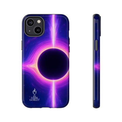 Galaxy Black Hole Tough Phone Case — Neon Space Black Hole Design